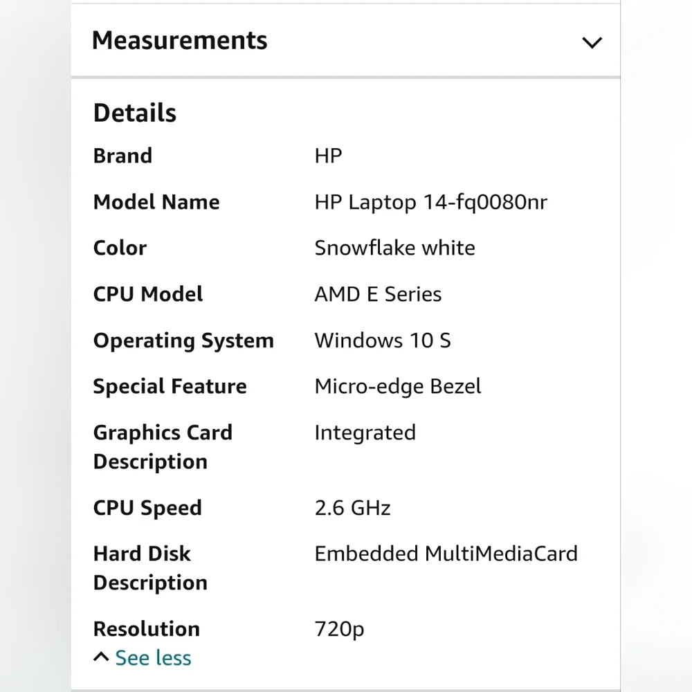 Mint condition Hp laptop 2020